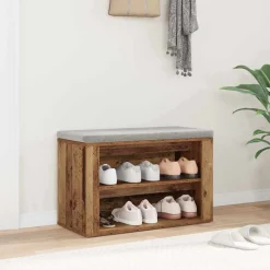 vidaXL Productos Del Hogar-Zapatero 75 x 35 x 45 cm Madera contrachapada