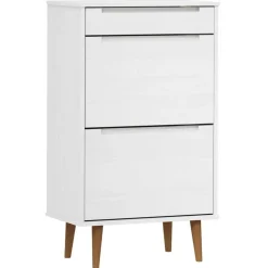 vidaXL Productos Del Hogar-Zapatero MOLDE madera maciza de pino 59,5x35x103 cm