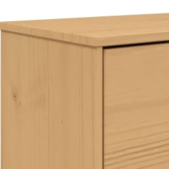 vidaXL Productos Del Hogar-Zapatero OLDEN madera maciza de pino marrón 55x35x120 cm