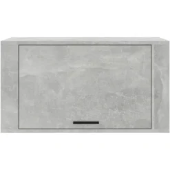 vidaXL Productos Del Hogar-Zapatero pared contrachapada gris hormigón 70x35x38 cm