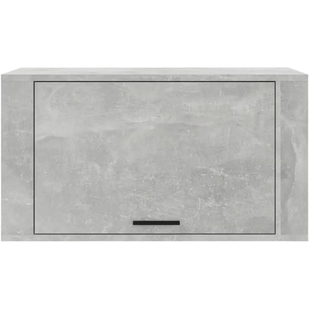 vidaXL Productos Del Hogar-Zapatero pared contrachapada gris hormigón 70x35x38 cm