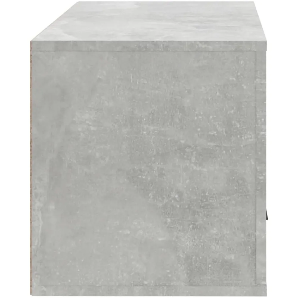 vidaXL Productos Del Hogar-Zapatero pared contrachapada gris hormigón 70x35x38 cm