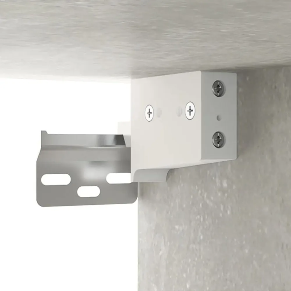 vidaXL Productos Del Hogar-Zapatero pared contrachapada gris hormigón 70x35x38 cm