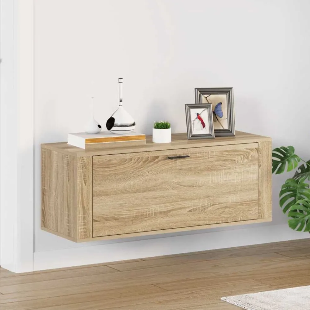 vidaXL Productos Del Hogar-Zapatero pared contrachapada 100x35x38 cm