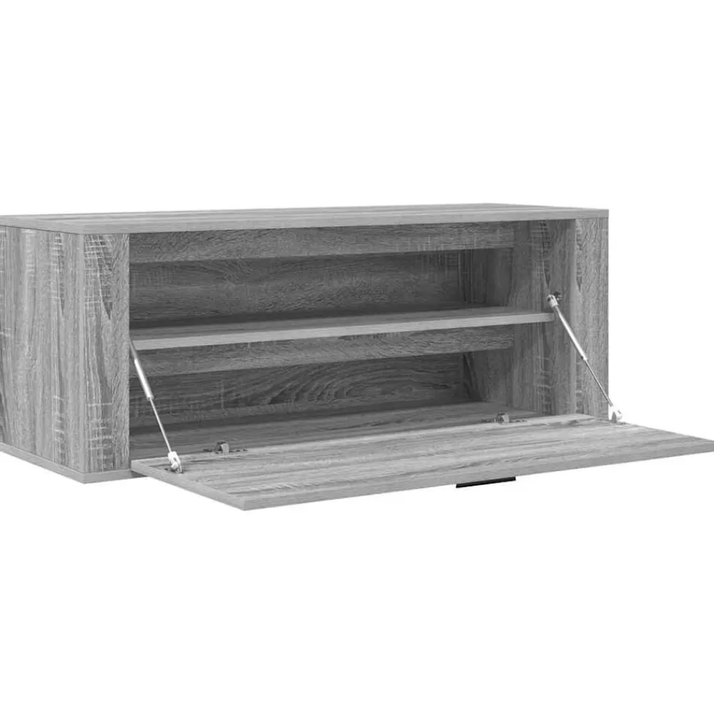 vidaXL Productos Del Hogar-Zapatero pared contrachapada 100x35x38 cm