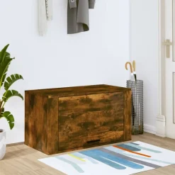 vidaXL Productos Del Hogar-Zapatero pared madera pino 70x35x38 cm
