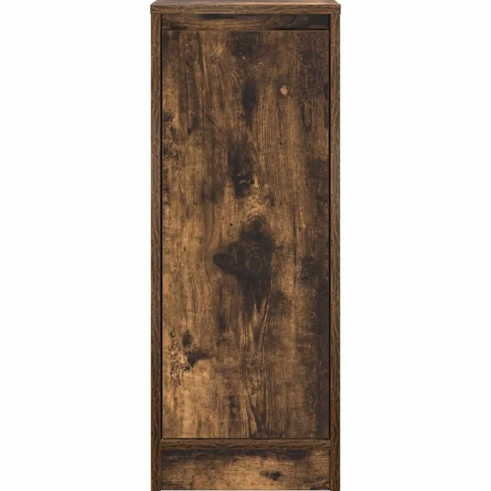 vidaXL Zapatero 29,5x34x76 cm Madera de ingeniería Roble ahumado Online