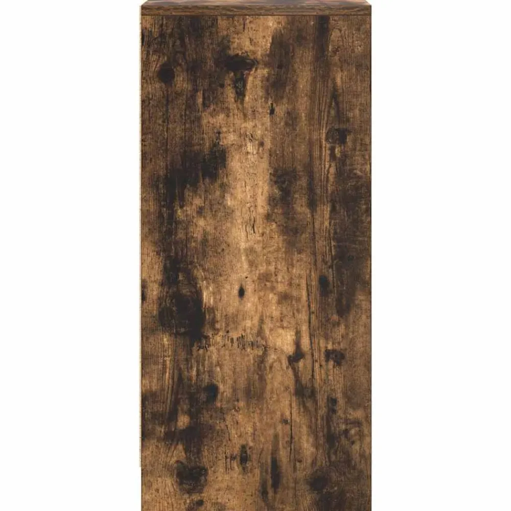 vidaXL Zapatero 29,5x34x76 cm Madera de ingeniería Roble ahumado Online