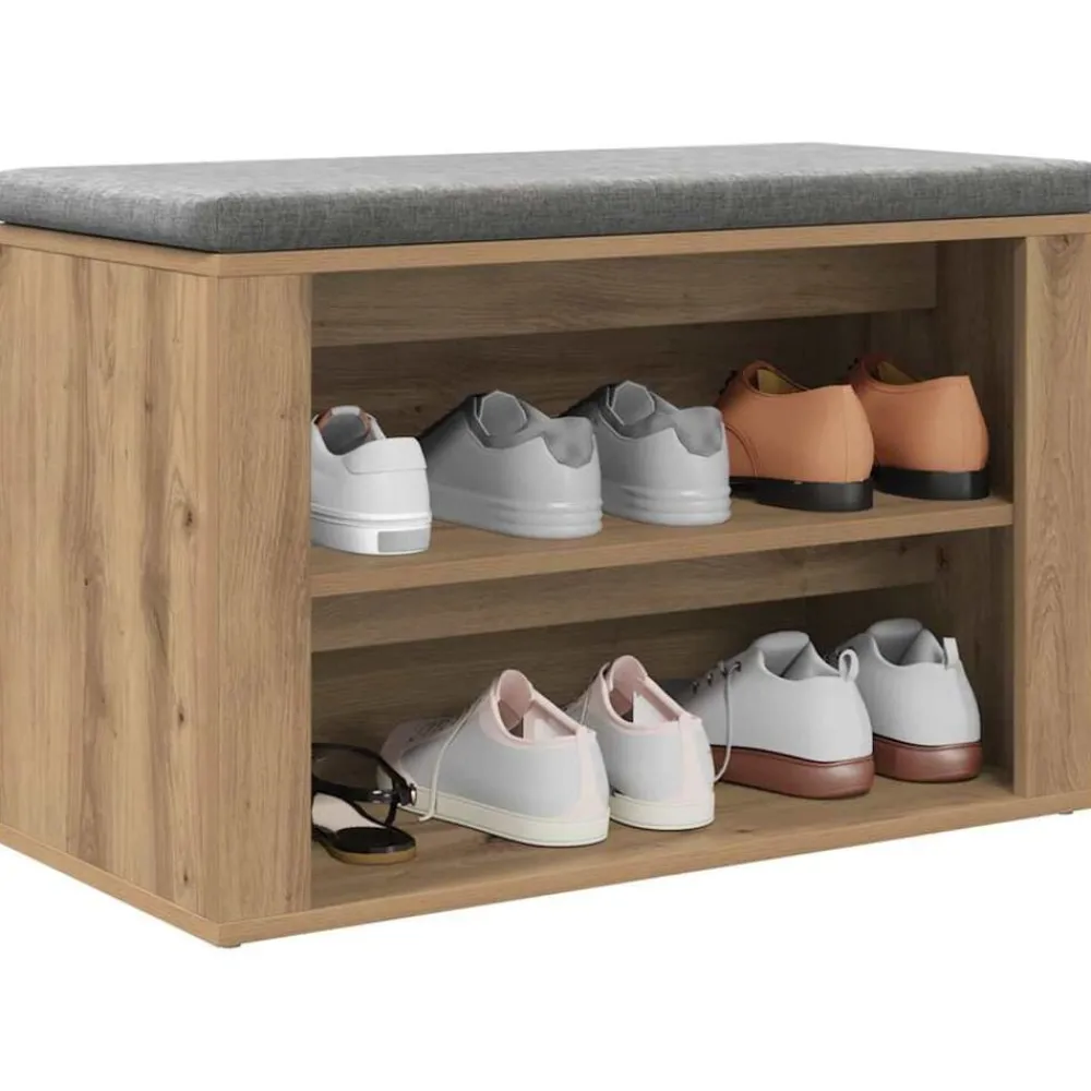 vidaXL Productos Del Hogar-Zapatero 75 x 35 x 45 cm Madera contrachapada