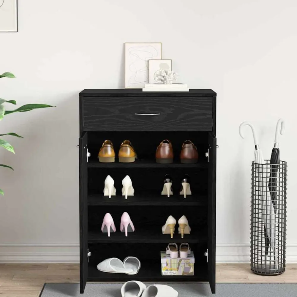 vidaXL Productos Del Hogar-Zapatero 60 x 35 x 84 cm Madera contrachapada