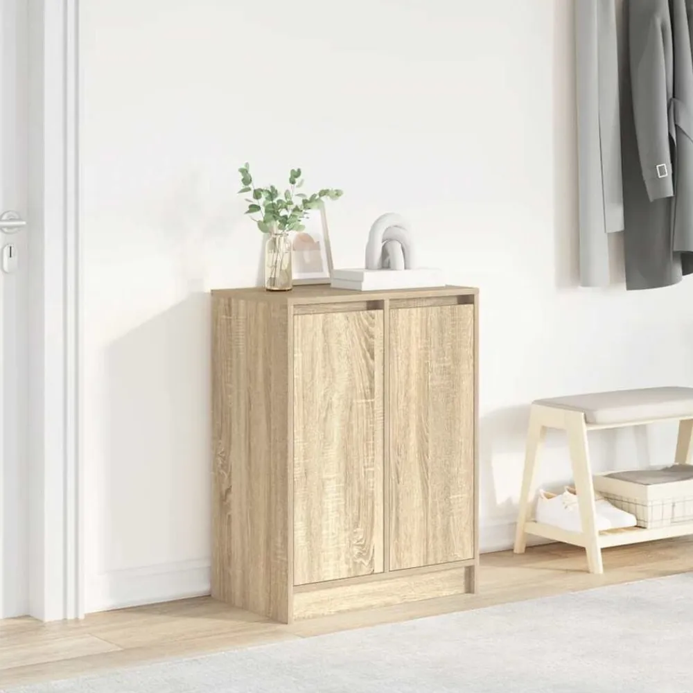 vidaXL Productos Del Hogar-Zapatero 57x34x76 cm Madera de ingeniería