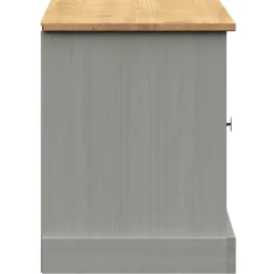 vidaXL Bancos-Zapatero VIGO madera maciza de pino 106x35x45 cm