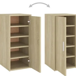 vidaXL Zapateros 2 uds contrachapado 32x35x70 cm Roble Sonoma Outlet