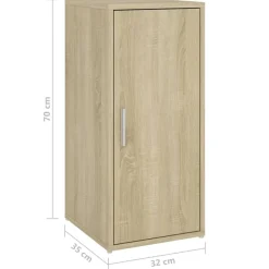 vidaXL Zapateros 2 uds contrachapado 32x35x70 cm Roble Sonoma Outlet