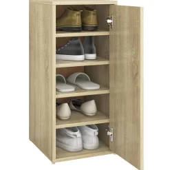 vidaXL Zapateros 2 uds contrachapado 32x35x70 cm Roble Sonoma Outlet