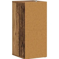 vidaXL Zapateros 2 uds madera ingeniería envejecida 32x35x70cm Madera antigua Outlet