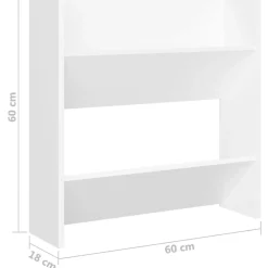 vidaXL Productos Del Hogar-Zapateros de pared 4 uds madera contrachapada 60x18x60cm