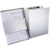 WESTCOTT Portapapeles con compartimento bisagra lateral A4 aluminio